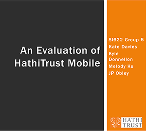 HathiTrust Final Presentation to Client
