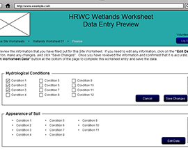 Data Review Page - Editing Selections