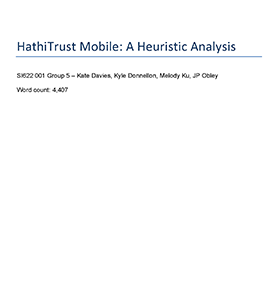 Heuristic Evaluation Report